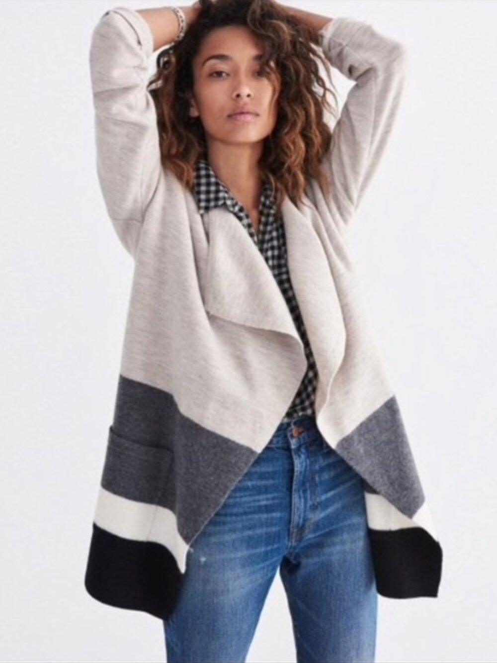 Madewell Meridian Drape Sweater Coat Cardigan
